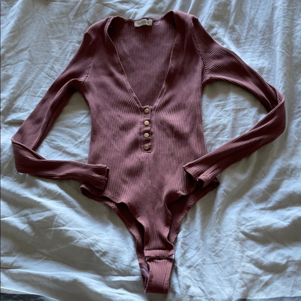 Mauve body suit